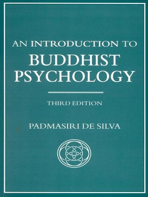 cover image of An Introduction to Buddhist Psychology